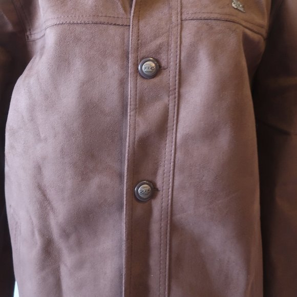NWT Mens A Collezioni Italia Brown Button-Up Faux Suede Jacket XXL * - Picture 5 of 12